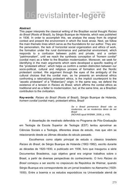 Seção Dissertações e Teses - CCHLA/UFRN
