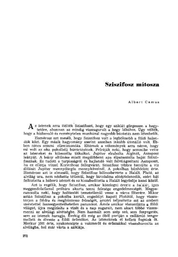 Camus, Albert: Sziszüphosz mítosza (90 kB)