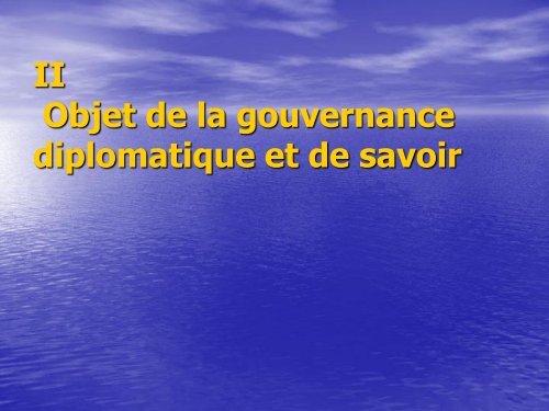 Gouvernance de la diplomatie économique Quel profil pour ... - cafrad