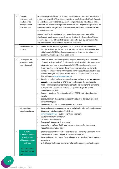 Accueillir et intégrer - Guide pour enseignants accueillant un enfant ...