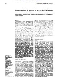 Serum amyloid A protein in acute viral infections - Archives of ...