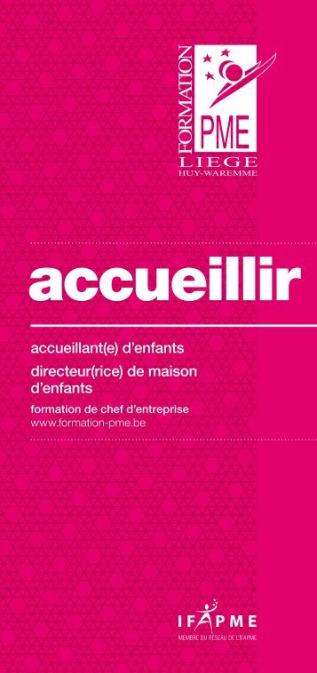 Accueillant(e) d'enfants - Formation PME