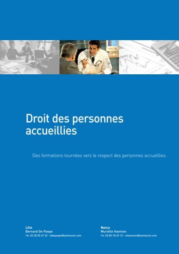 Droit des personnes accueillies - Santexcel: L'organisme de ...