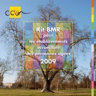 Kit BMR pour les établissements accueillant des ... - CClin Sud-Est