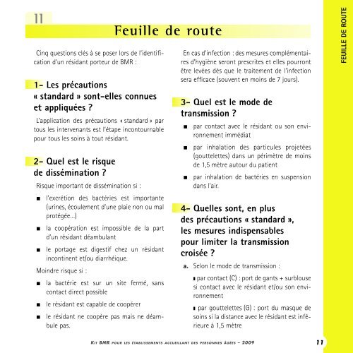 Kit BMR pour les établissements accueillant des ... - CClin Sud-Est