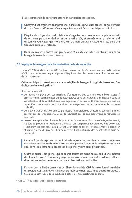 Concilier vie en collectivité et personnalisation de l'accueil et de l ...