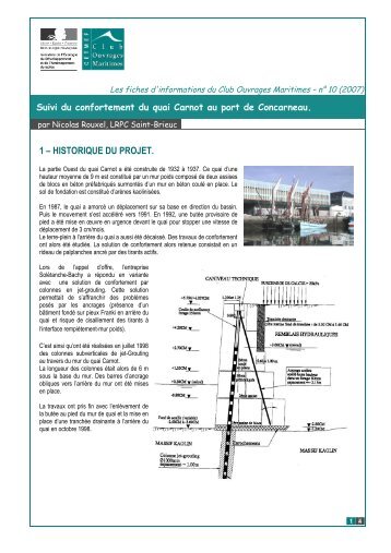 1 – HISTORIQUE DU PROJET. - Le CETMEF