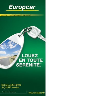 Guide de la location - Europcar