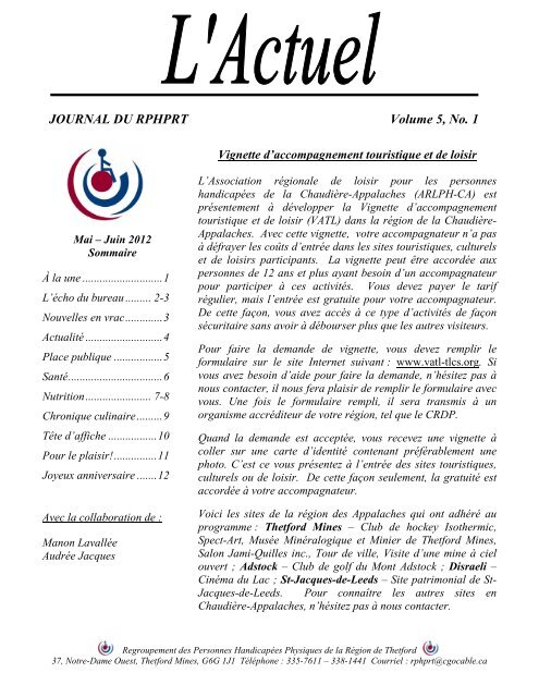Journal Du Rphprt Volume 5 No 1 Journal Du Rphprt Volume 5 No 1