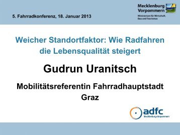 Weicher Standortfaktor: Wie Radfahren die Lebensqualität steigert