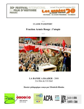 Fraction Armée Rouge : l'utopie meurtrière - Festival international du ...