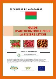 Guide d'Autocontrôle pour la filière Litchi - Centre Technique ...