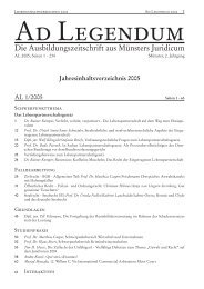 Jahresinhaltsverzeichnis 2005 - Ad Legendum