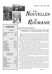 Édition 2003-03-01 (PDF document) - les nouvelles de roumanie