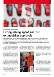 Extinguishing agent and fire extinguisher approvals - bvfa