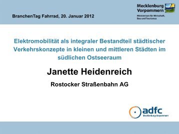 Janette Heidenreich - ADFC Landesverband MV