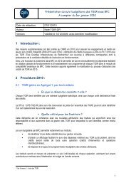 2010-01 Note de présentation du suivi des TGIR ... - DGDR - CNRS