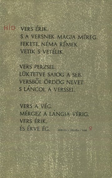 vers perzsel - Vajdasági Magyar Digitális Adattár