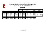 Salzburger Landesmeisterschaften Springen 2011 - reitergebnisse.at