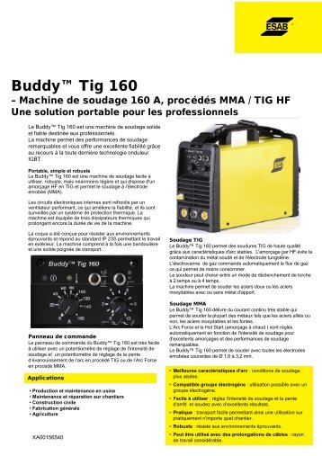 Buddy™ Tig 160 - Stucki Soudure SA