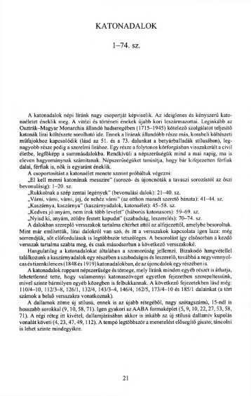 Katonadalok 1–74. sz. (9.79 MB)