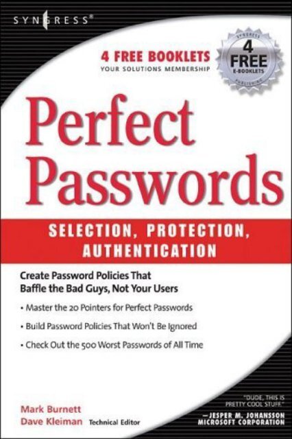 Perfect Passwords - ADReM