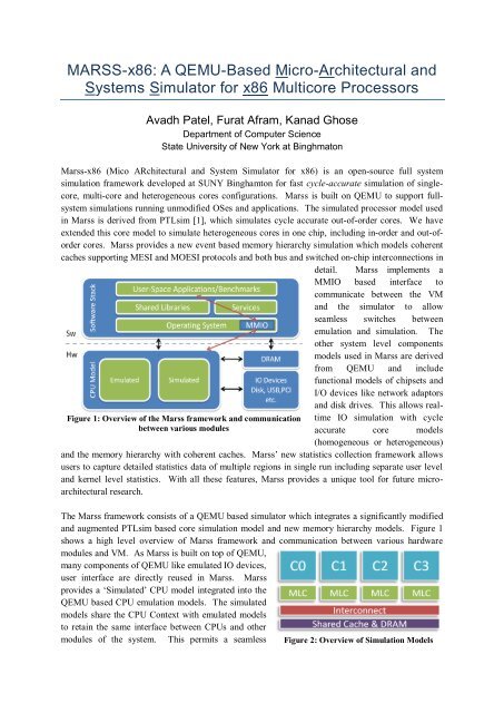 MARSS-x86: A QEMU-Based Micro-Architectural and Systems ...