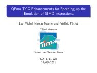 QEmu TCG Enhancements for Speeding-up the Emulation of SIMD ...