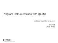 Program Instrumentation with QEMU