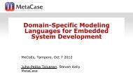 Domain-Specific Modeling Languages for Embedded System ...