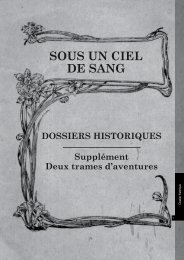 Sous un ciel de Sang: Bonus - Editions Sans-Détour