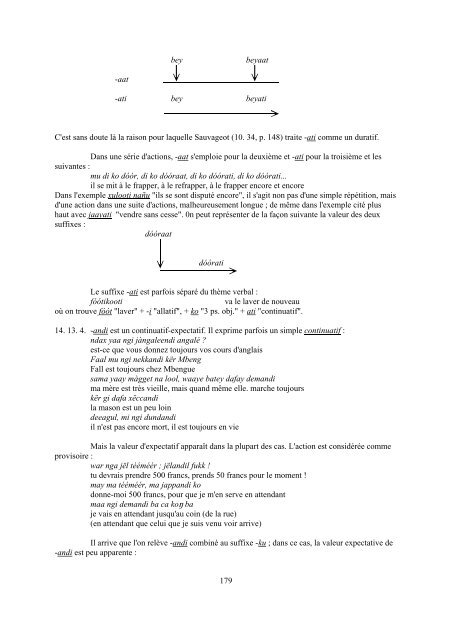 LE SYSTEM VERBAL DU WOLOF Par Eric Church - Paul-Timothy