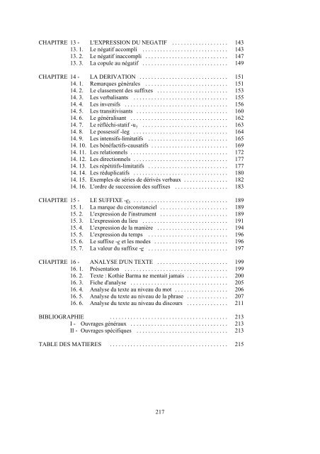 LE SYSTEM VERBAL DU WOLOF Par Eric Church - Paul-Timothy