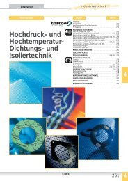 Hochdruck- und Hochtemperatur- Dichtungs- und Isoliertechnik