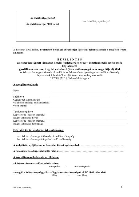 Köztartozásmentes Adózói Igazolás Nyomtatvány