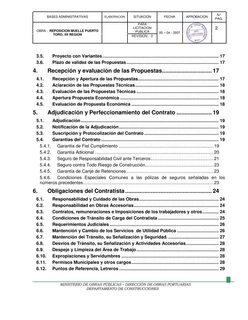 Bases Administrativas para Contratos de Construcción de Obras ...