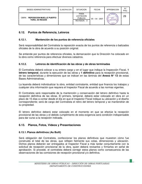 Bases Administrativas para Contratos de Construcción de Obras ...