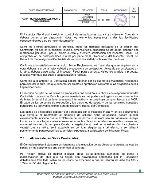 Bases Administrativas para Contratos de Construcción de Obras ...