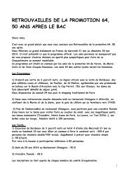 retrouvailles de la promotion 64, 50 ans apres le bac - aejjr - Free