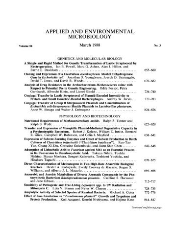 TOC (PDF) - Applied and Environmental Microbiology