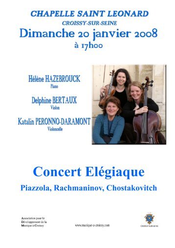 Concert Elégiaque - musique à croissy