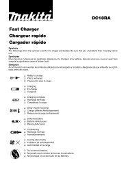 Fast Charger Chargeur rapide Cargador rápido DC18RA - Makita