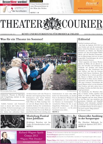 TheaterCourier - Sommerausgabe - 28. Juni 2013