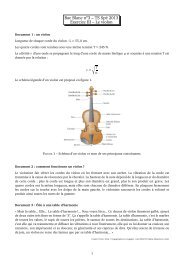 TS Spé 2013 Exercice III – Le violon - Cours de M. Chaurand