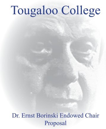 Ernst Borinski Brochure - Tougaloo College