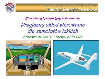 Przyjazny układ sterowania dla samolotów lekkich - AeroNet