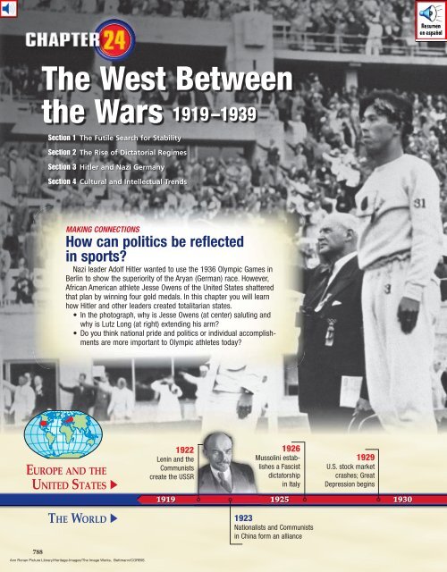 Chapter 24 The West Between The Wars 1919 1939 Apablogorg - 