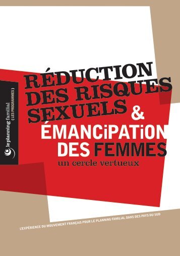 RÉDUCTION DES RISQUES SEXUELS & - Planning Familial