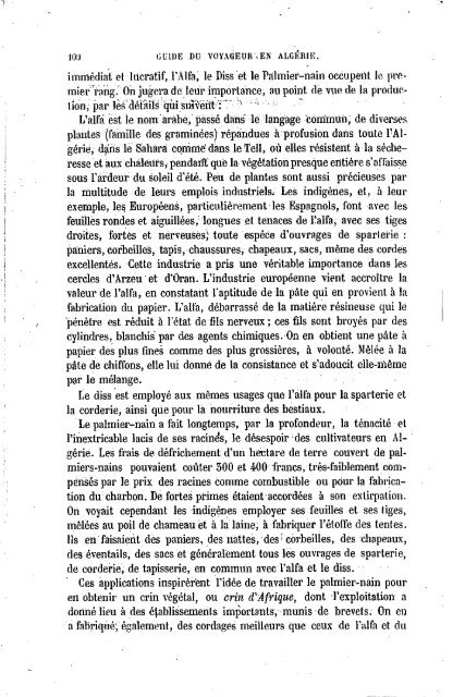 Guide Filias du voyageur en Algérie, 1865 - Accueil