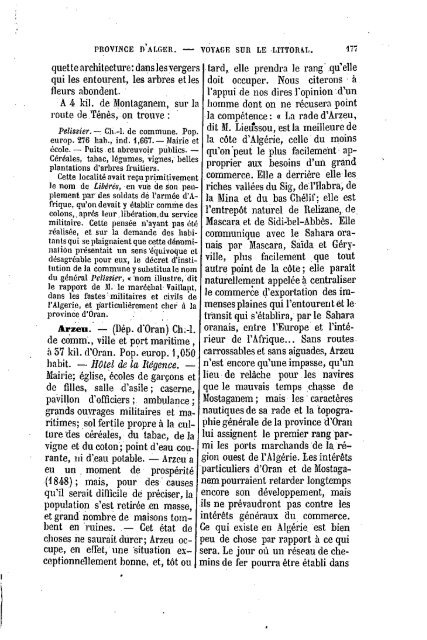 Guide Filias du voyageur en Algérie, 1865 - Accueil